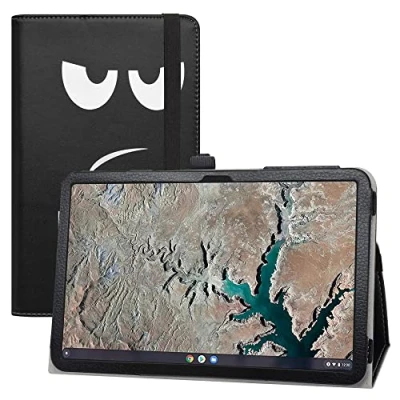 Abbildung von LIFANG Kompatibel mit Nokia T20 Hülle,Schutzhülle Hochwertiges PU Leder Tasche Case für 10.4&quot; Tablet,Don&#039;t Touch