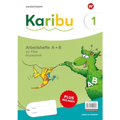 Abbildung von Karibu Ausgabe 2024: Paket Arbeitshefte 1 (Teil A und B) Druckschrift zur Fibel Ausleihe plus Beilagen 1b
