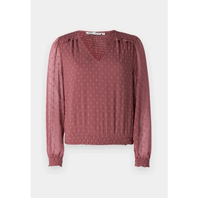 Abbildung von ONLY Onlelmira LIFE NEW Dobby Bluse, Damen, Größe: Large, Rose brown