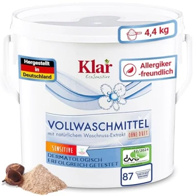 Abbildung von Almawin Klar Vollwaschmittel Pulver Eimer 4,4Kg