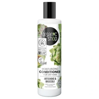 Abbildung von Organic Shop Feuchtigkeitsspendende Spülung für trockenes Haar, Artischocke und Brokkkoli (280 ml)