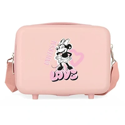 Abbildung von Disney Minnie Heart Nude Anpassbarer Kulturbeutel, 29 x 21 15 cm, starres ABS, 9,14 l, 0,8 kg