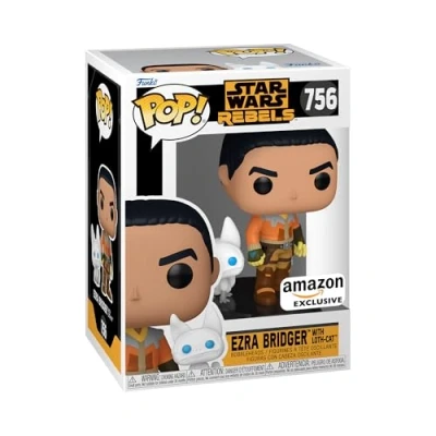 Abbildung von Funko POP! &amp; Buddy: Rebels Ezra mit Loth Cat Star Wars: Amazon Exklusiv Vinyl Sammelfigur Geschenkidee Offizielle Handelswaren Spielzeug Für Kinder und Erwachsene Movies Fans