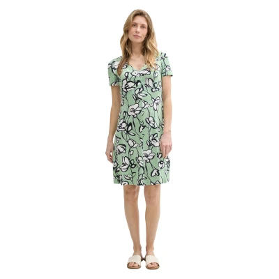 Abbildung von TOM Tailor Dress EASY Jerseykleid, Damen, Größe: 46, Fresh spring