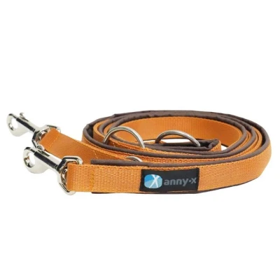 Abbildung von anny x teilgepolsterte Führleine Classic Bolt Fun braun Bernstein 3m