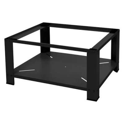 Abbildung von ML DESIGN Waschmaschinenuntergestell Waschmaschinenzubehör Untergestell Unterbausockel Podest für Trockner, Waschmaschinen Unterbau mit Ablage 63x54x32cm Stahl schwarz