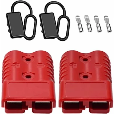 Abbildung von Bohaner Stecker Anderson 175A 600V Anhängerkupplung für Seilwinde, Quick Connect Batterie Akku Steckverbinder Schnellanschluss (175A + Kauçuk Kapak)