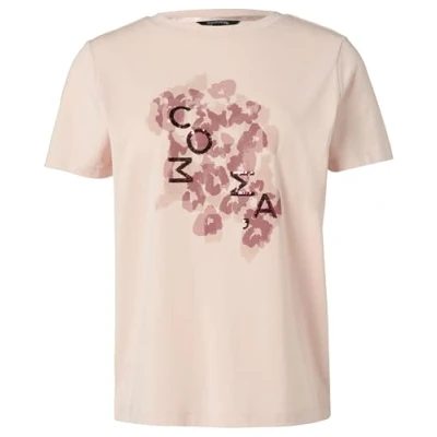 Abbildung von comma MIT Artwork Tshirt print, Damen, Größe: 42, Perlmuttrosa