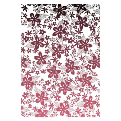 Abbildung von Sizzix 666592 Transparentes Stempelset Cosmopolitan, Blütenblätter von Stacey Park, Clear, One size
