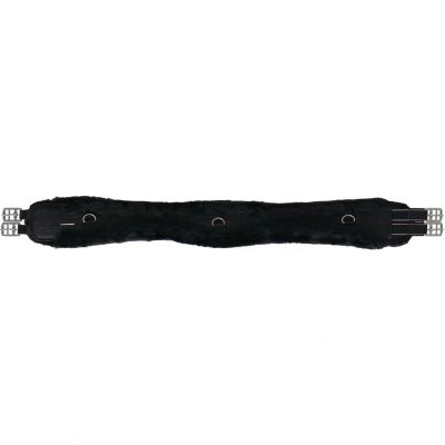 Abbildung von Covalliero Sattelgurt Faux Fur Lang Schwarz 130cm