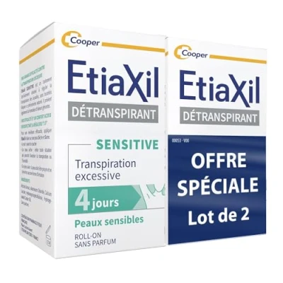 Abbildung von Etiaxil AchselschweiÃŸmittel Für Empfindliche Haut Roll On 2 x 15 ml Packung