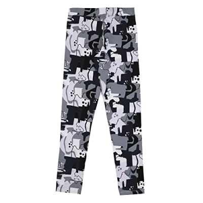 Abbildung von Puma Mädchen Ess+ Street Art Aop Leggings G Strumpfhose, Schwarz, 116 EU