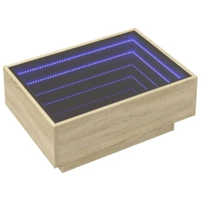 Abbildung von vidaXL Couchtisch LED Sonoma Eiche 70x50x30 cm Holzwerkstoff (1 St)