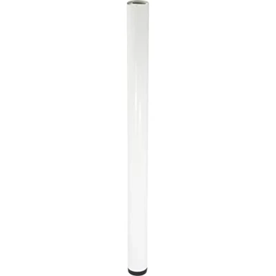 Abbildung von Wagner Möbelbein/Tischbein/Möbelfuß/Systemrohr TENO Ø 60 x 870 mm, individuell mit System und QuickClick kombinierbar, Stahl pulverbeschichtet weiß, Tragkraft 50 kg 12361101