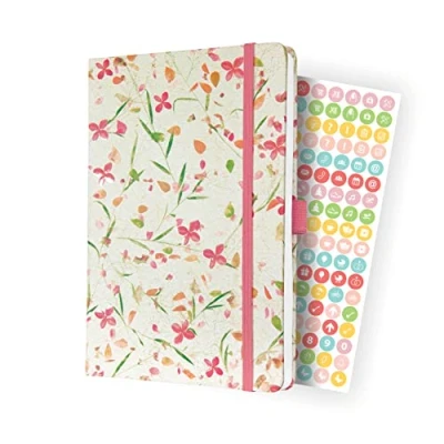 Abbildung von SIGEL J4307 Wochenkalender Jolie 2024, Bloom pink, ca. A5, weiß, Hardcover, Gummiband, Stiftschlaufe, Einstecktasche, 174 Seiten, aus nachhaltigem Papier, Terminplaner