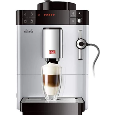 Abbildung von Melitta Kaffeevollautomat &quot;Passione One Touch F53/1 101, silber&quot;, Tassengenau frisch gemahlen, Service Taste für Entkalkung &amp; Reinigung