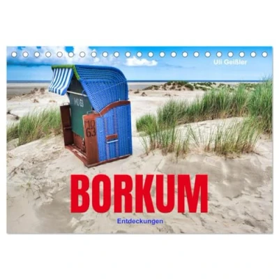 Abbildung von BORKUM Entdeckungen (Tischkalender 2025 DIN A5 quer), CALVENDO Monatskalender