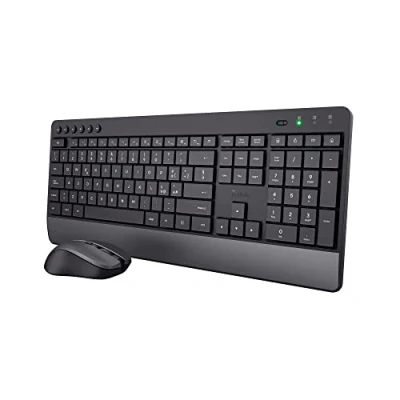 Abbildung von Trust Trezo Tastatur Maus Set Kabellos, Italienisches QWERTY Layout