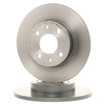 Abbildung von BREMBO COATED DISC LINE 08.5085.11 Bremsscheibe 240 11 4 voll beschichtet mit Schrauben FIAT: Marea Weekend, Punto I Schrägheck, Barchetta kfzteile,