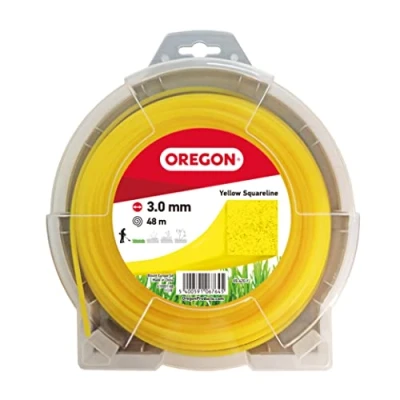 Abbildung von Oregon Gelb Quadratischer Trimmerfaden, für Rasentrimmer und Freischneider, professionelles Nylon, passend die meisten Trimmer, 3.0 mm x 48 m (69 420 Y)