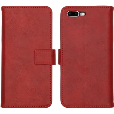 Abbildung von iMoshion Luxuriöse Klapphülle Geeignet für iPhone 8 Plus / 7 Rot
