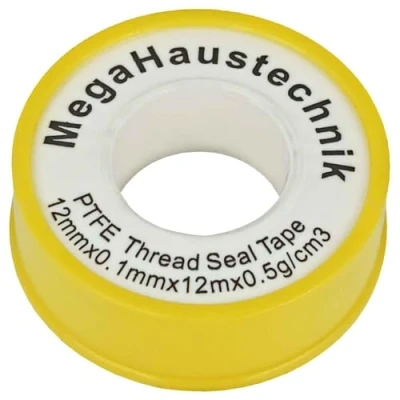 Abbildung von 1 Rolle Teflonband 12m für Gewindefitting Schraubfitting Fittings Gewindedichtband