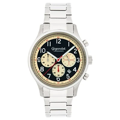 Abbildung von Gigandet Herrenuhr Chronograph Quarz Analog mit Edelstahlarmband G50 005