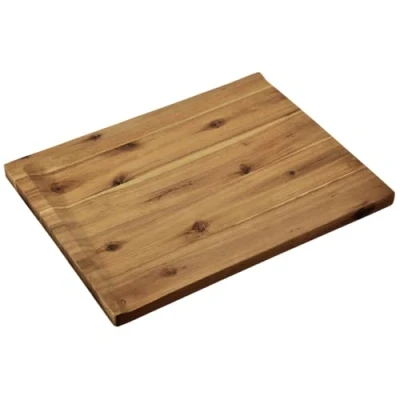 Abbildung von KESPER Schneidebrett &quot;Tranchierbrett 36,5 x 48 cm, Akazie, FSC&quot;, (1 St.), mit schräger Schnittfläche für optimalen Saftablauf