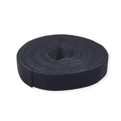Abbildung von VALUE Klettband auf Rolle, 10mm, schwarz, 25 m