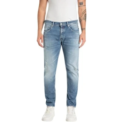 Abbildung von Replay Willbi Pants Jeans Skinny Fit, Herren, Größe: 32x30, Medium blue