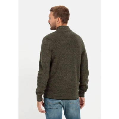 Abbildung von camel active AUS Einem Soften Strickjacke, Herren, Größe: XXL, Dark khaki