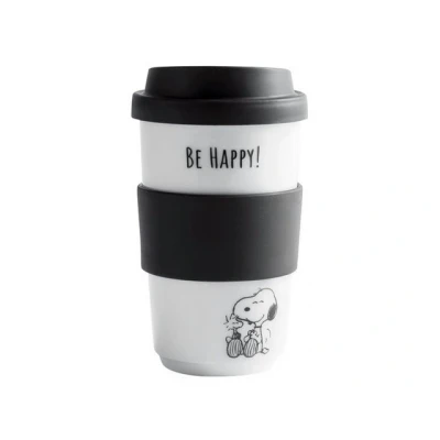 Abbildung von KAHLA Peanuts Be Happy Becher + Trinkdeckel Banderole 0,4l