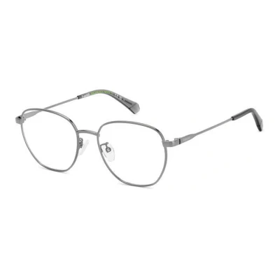 Abbildung von POLAROID Brillengestell (Model PLD D509/G) für Herren, Rechteckig, gefertigt aus Metall (inklusive Brillenetui)