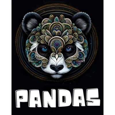 Abbildung von Panda Mandala Malbuch: Ein Ausmalbuch mit über 50 einzigartigen Designs, zum Entspannen und Stressabbau, Malbuch für Erwachsene ... mal Abschalten Geschenk Pandaliebhaber