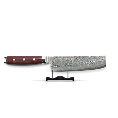 Abbildung von Yaxell Super Gou Nakiri 18 cm, 161 lagiger Edelstahl Damaststahl mit Canvas Micarta Griff