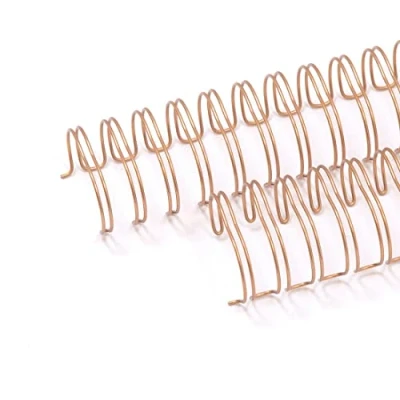 Abbildung von Craftelier Set mit 2 Doppelringbindern für Alben, Notizbücher, Kalender oder Kalendern Ideal Scrapbooking und Bastelprojekte Ø 3,17 cm (1.25&quot;) Farbe Rose Gold