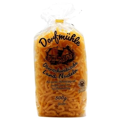 Abbildung von Dorfmühle Oberschwäbische Land Nudeln Spiralen, 12er Pack (12 x 500g)