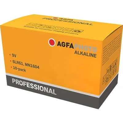 Abbildung von AgfaPhoto Batterie Alkaline Professional 9V E Block 10 Stück