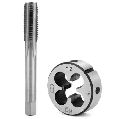Abbildung von QWORK® Gewindebohrer M12*1.5mm und Schneideisen Set
