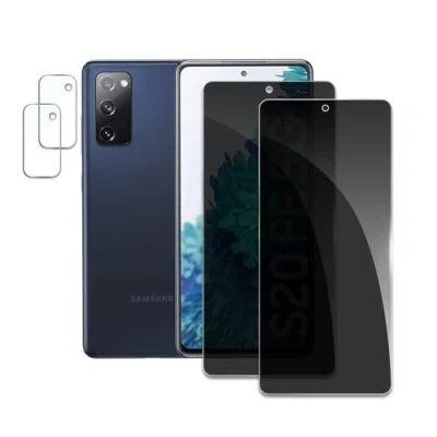 Abbildung von 2 Stück Sichtschutz Schutzfolie Für Samsung Galaxy S20FE mit Kamera Panzerfolie, Anti Spy Schutzglas, 9H Härte, Kratzer, Öl, Bläschen, Einfache Installation