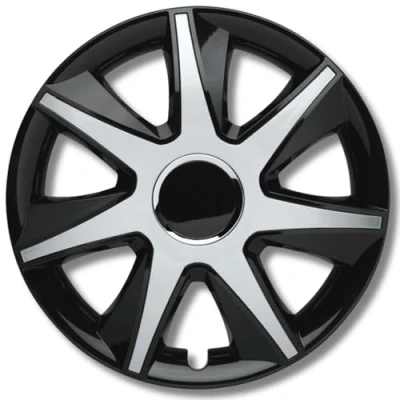 Abbildung von Albrecht Automotive 49444 Radzierblende Run III 14 Zoll, 1 Satz, Schwarz/Silber