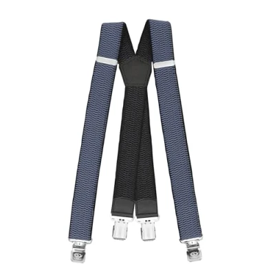 Abbildung von Fabio Farini HOSENTRÄGER 4CM Xform Gürtel business, Herren, Größe: One Size, Blau