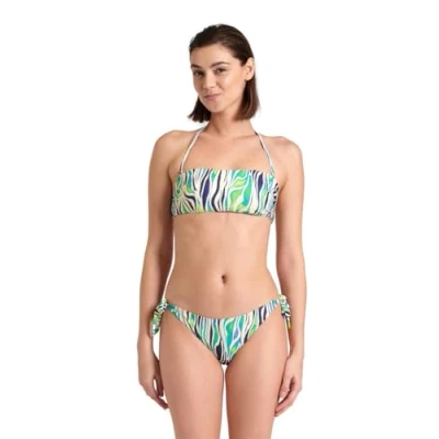 Abbildung von Arena Damen Women&#039;s Water Print Bandeau Bikini, Zebra, S EU