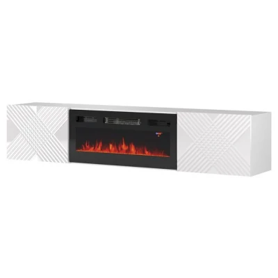 Abbildung von MIRJAN24 TV Schrank Exito 2D 180 mit Elektrischem Kamin (mit zwei Türen) Realistische LED Flamme