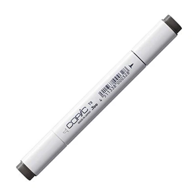 Abbildung von COPIC Classic Marker Typ T 9, toner gray No. professioneller Layoutmarker, mit einer breiten und feinen Spitze