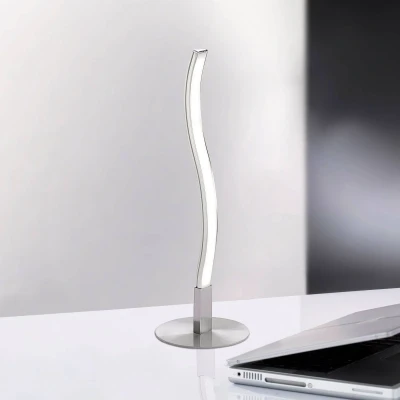 Abbildung von JUST LIGHT Tischleuchte WAVE, LED fest integriert, Warmweiß, inklusive Schnurschalter