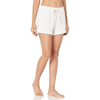Abbildung von Amazon Essentials Damen Leichte Lounge Pyjamashorts aus Terry Frottee, Weiß Space dye, S