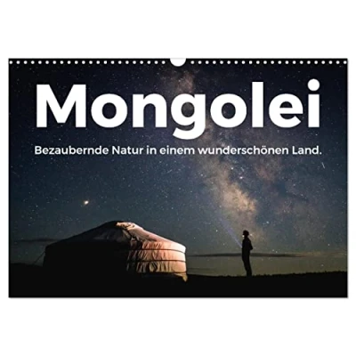 Abbildung von Mongolei Bezaubernde Natur in einem wunderschönen Land. (Wandkalender 2025 DIN A3 quer), CALVENDO Monatskalender