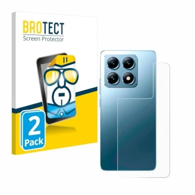 Abbildung von BROTECT (2 Stück Schutzfolie für Xiaomi 14T Pro (Rückseite) Displayschutz Folie Ultra Klar
