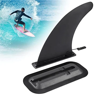 Abbildung von Zocipro 9 Zoll Abziehbare Universal SUP Finne mit der Finnen Basis, Nylon Verstärkte Sicher Surfbrett Stabil und Leicht geeignet für Anfänger Longboard,Surfboard,Stand Up Paddling Board